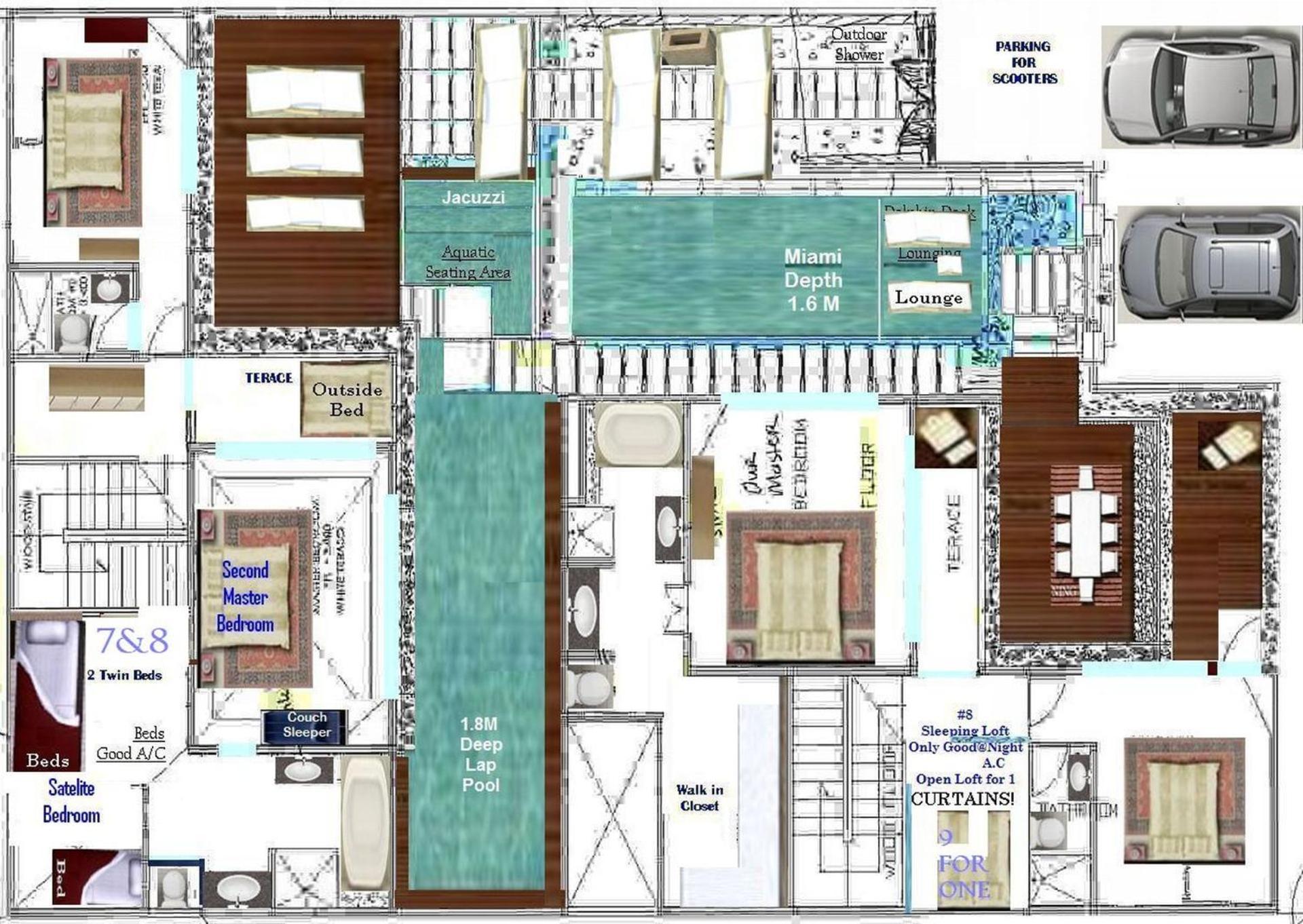 Sky-villa 3- 8 Bedroom Brilliant Location Between To Shopping
