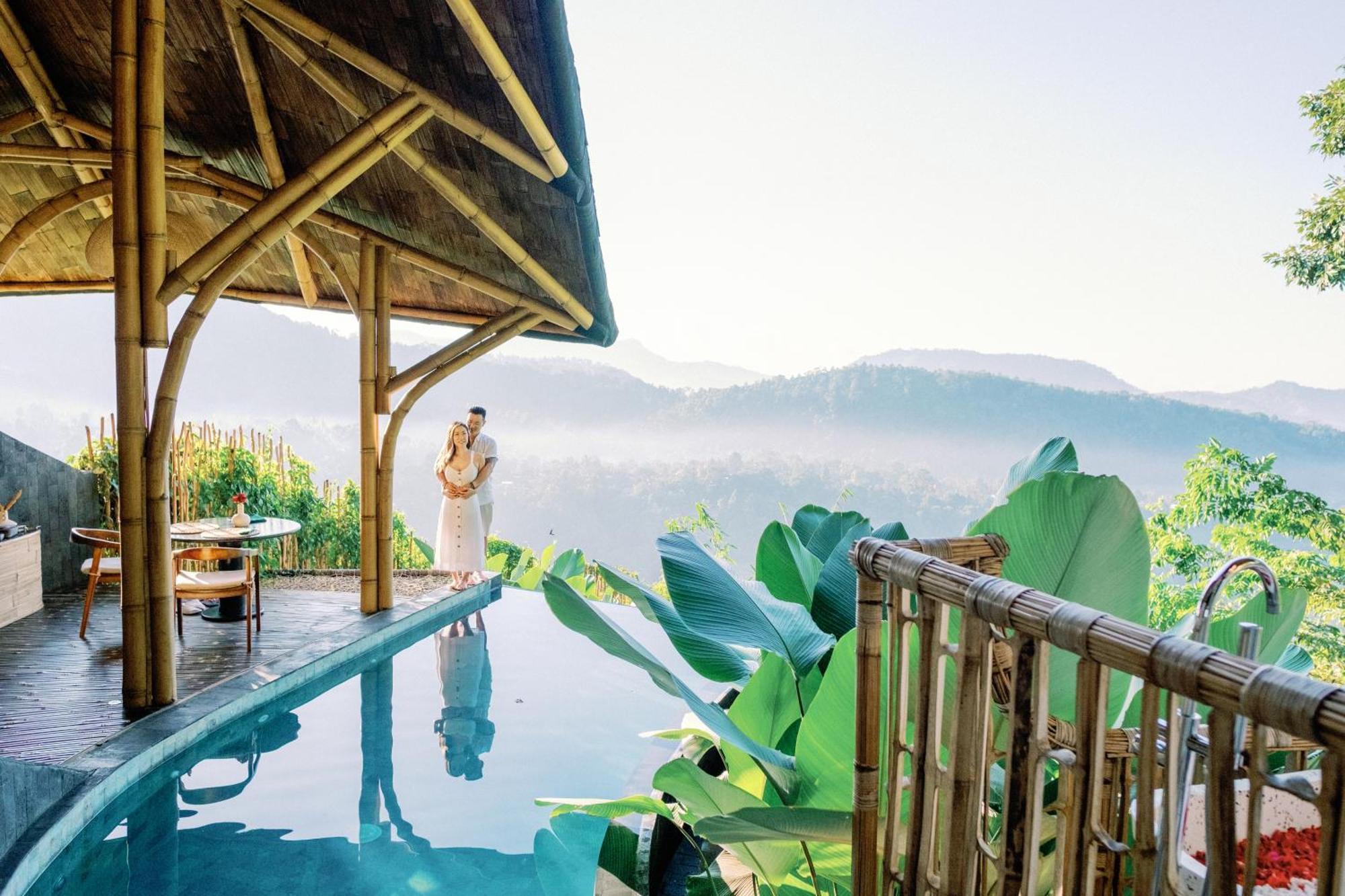 Villa Dreamy Cliffside Bamboo With Pool And View Klungkung