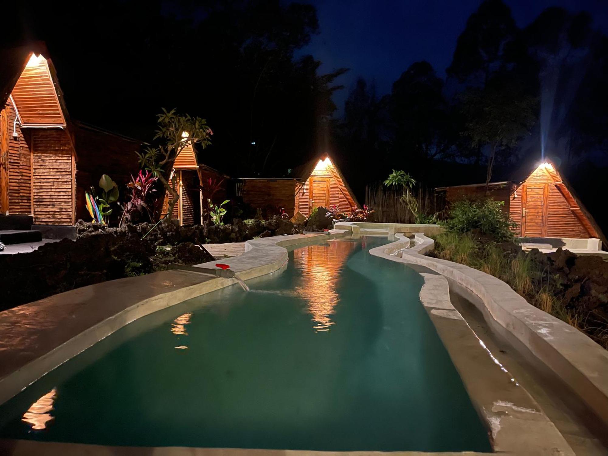 Triangular House And Hot Spring