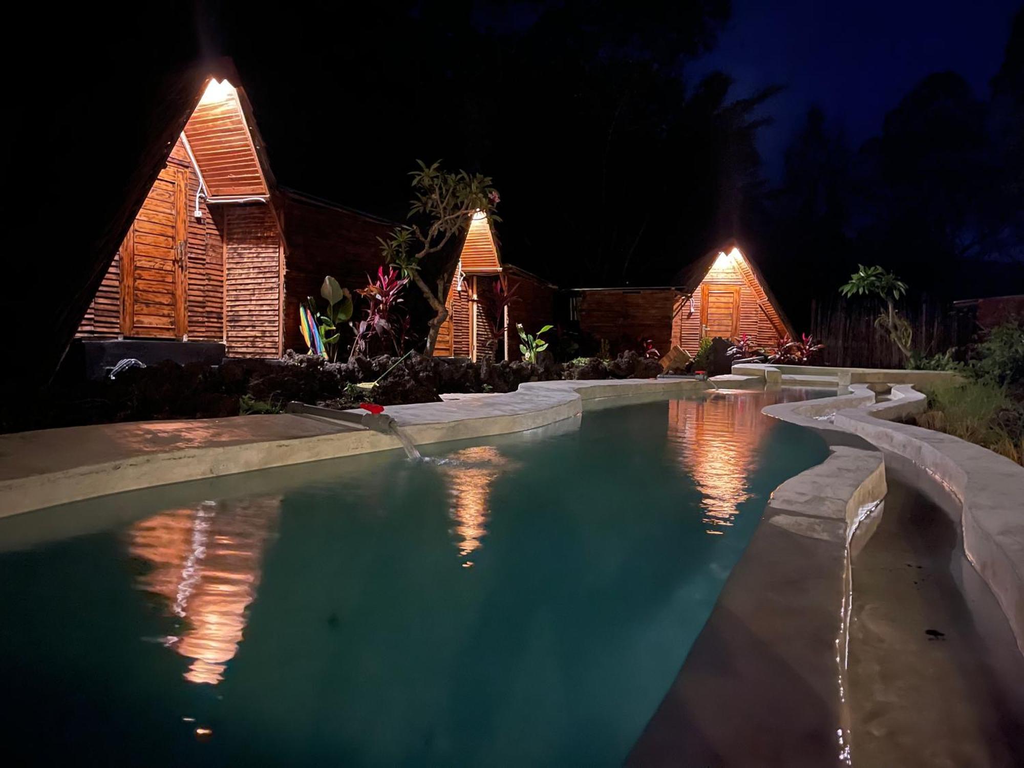 Triangular House And Hot Spring