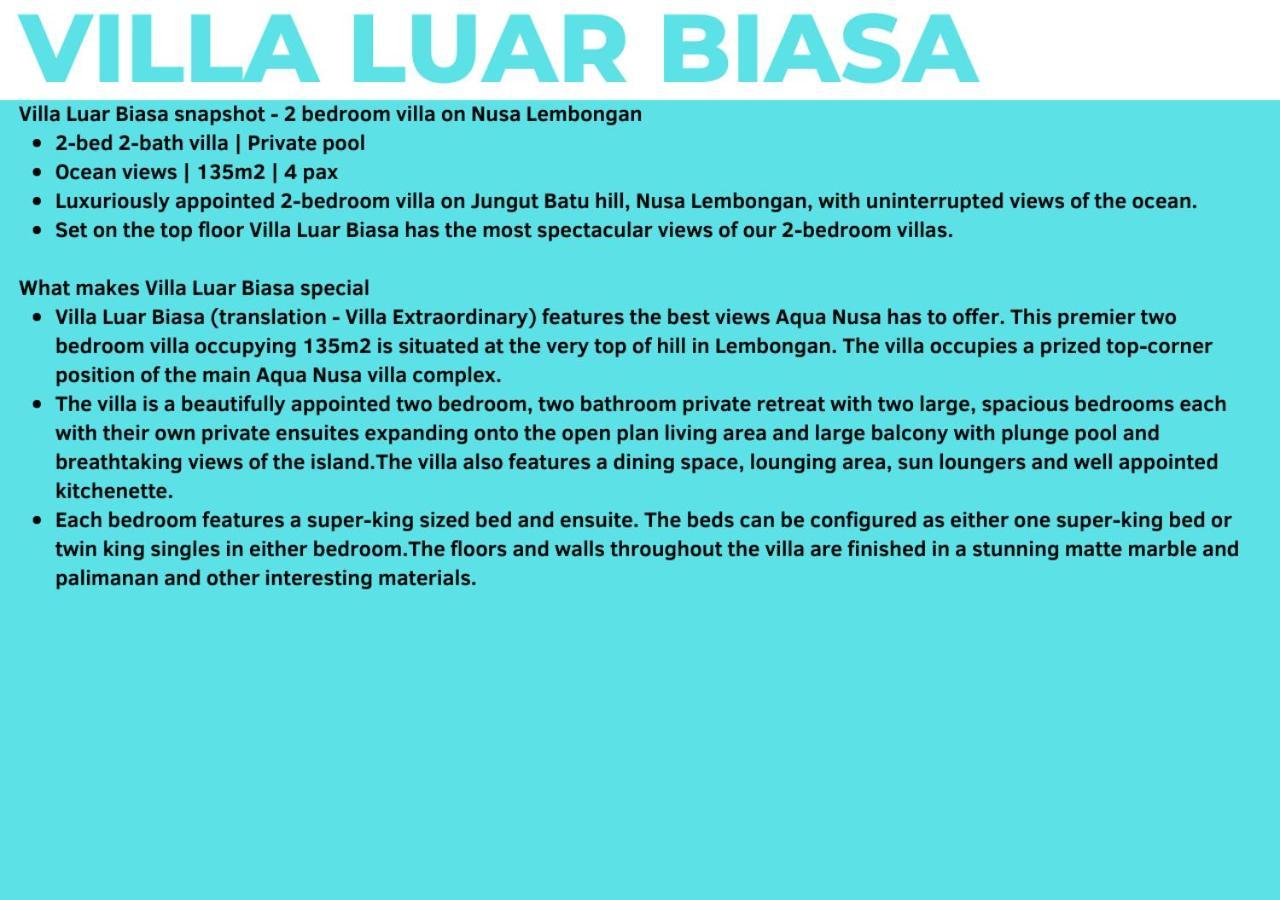 Aqua Nusa - Luxury Lembongan