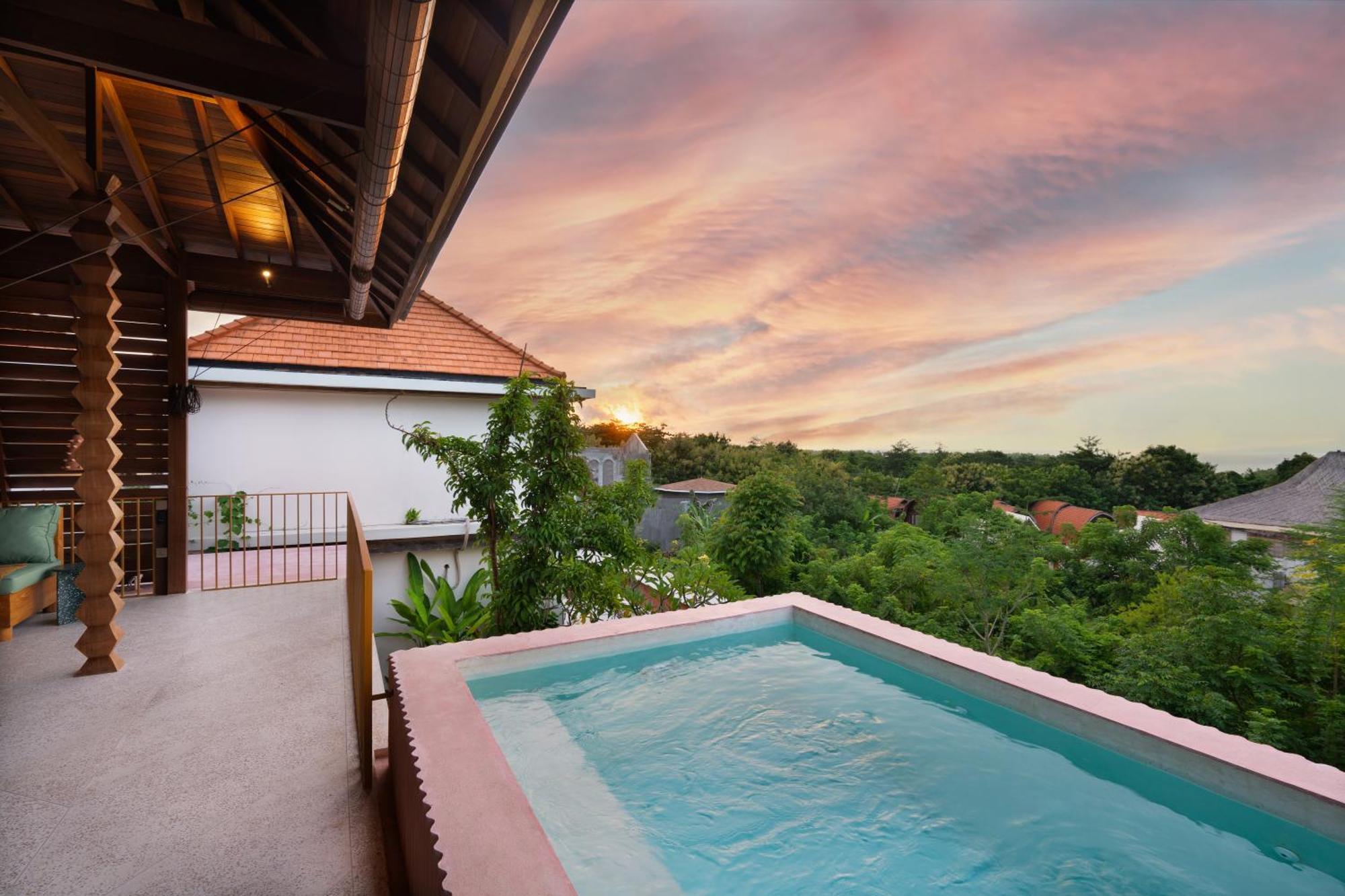 Kado Kubu - Boutique 2br Pink & Sky Pool With Ocean Views In * Uluwatu (Bali)