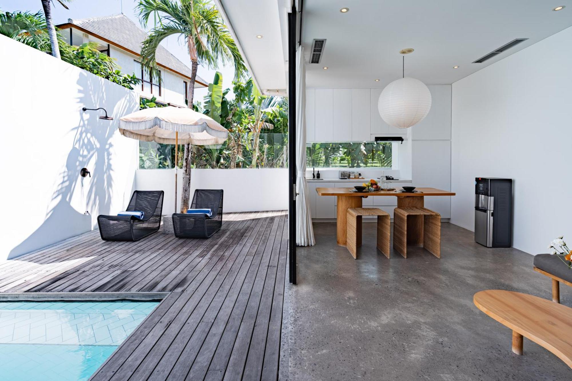 Secluded 1br Pool With Ricefield View In Berawa, 5mins Ride To