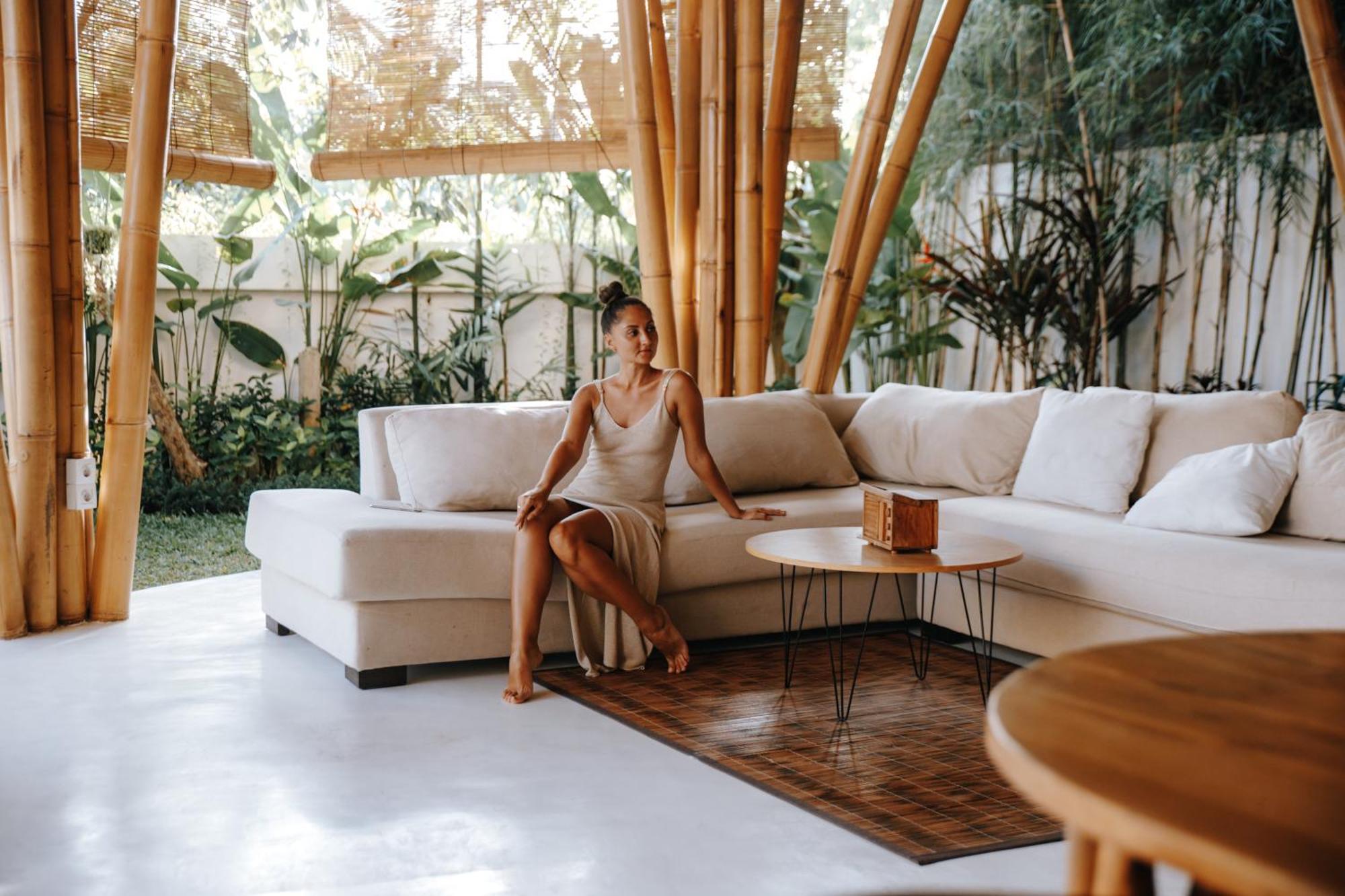 Tropical Bali Bamboo - 7 Minutes From Canggu Villa
