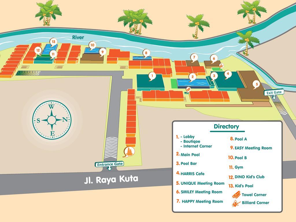 Hotel Harris & Residences Riverview Kuta, Bali 4*